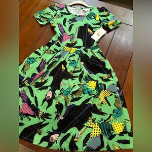 NEW XS Disney Maleficent Amelia dress by Lularoe